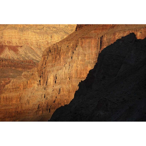 Arizona, Grand Canyon Sunrise on canyon cliffs Black Modern Wood Framed Art Print by Grall, Don