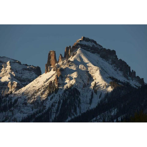 Colorado, Uncompahgre NF Sunrise on Turret Ridge Gold Ornate Wood Framed Art Print with Double Matting by Grall, Don