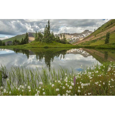 Colorado Paradise Divide and pond reflection Black Modern Wood Framed Art Print by Illg, Cathy and Gordon