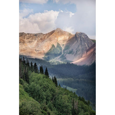 USA-Colorado-Gunnison National Forest Landscape with Avery Peak Black Modern Wood Framed Art Print by Jaynes Gallery