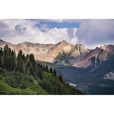 USA-Colorado-Gunnison National Forest Landscape with Avery Peak Black Modern Wood Framed Art Print by Jaynes Gallery
