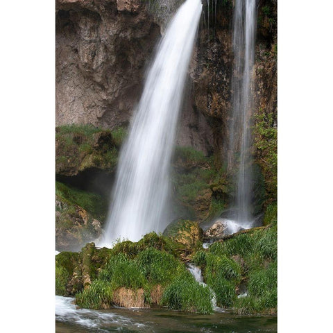 Colorado Rifle Falls-Rifle Falls State Park Black Modern Wood Framed Art Print by Zimmerman, Judith