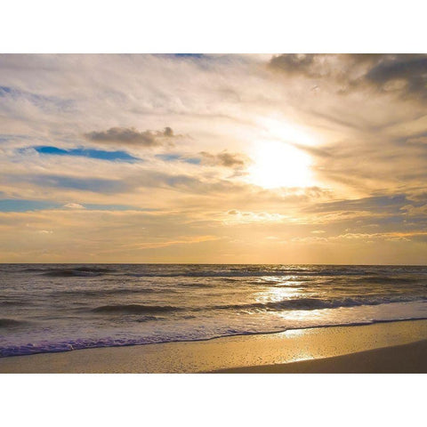 Sunset on Sanibel Island-Florida-USA Black Modern Wood Framed Art Print by Miller, Anna