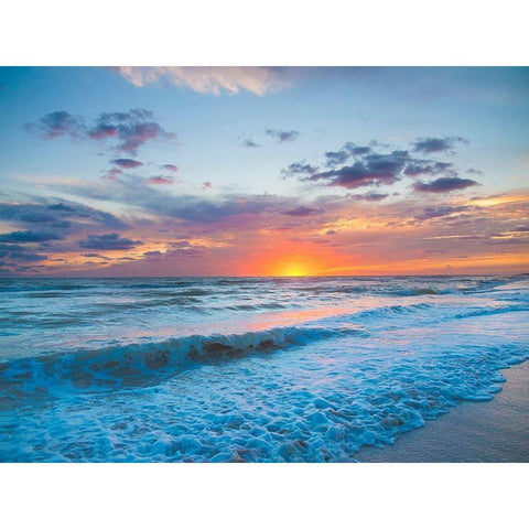 Sunset on Sanibel Island-Florida-USA Gold Ornate Wood Framed Art Print with Double Matting by Miller, Anna