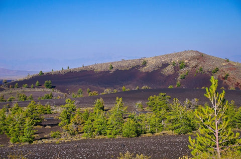 USA-Idaho Craters of the Moon National Monument and Preserve-Paisley Cone Black Ornate Wood Framed Art Print with Double Matting by Friel, Bernard