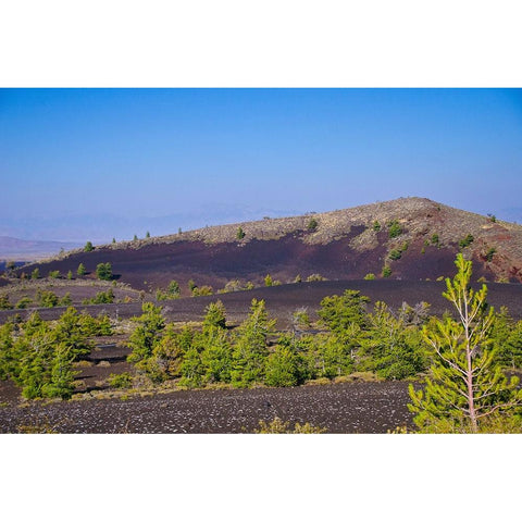 USA-Idaho Craters of the Moon National Monument and Preserve-Paisley Cone Black Modern Wood Framed Art Print by Friel, Bernard