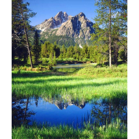 USA, Idaho, Sawtooth Wilderness Black Modern Wood Framed Art Print by Talbot Frank, Christopher