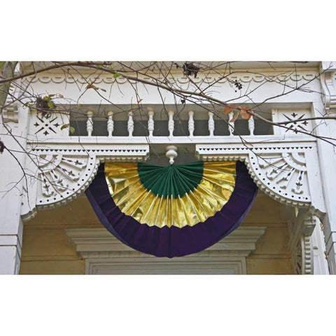 Louisiana, New Orleans, A Mardi Gras decoration Gold Ornate Wood Framed Art Print with Double Matting by Noble Gardner, Nancy