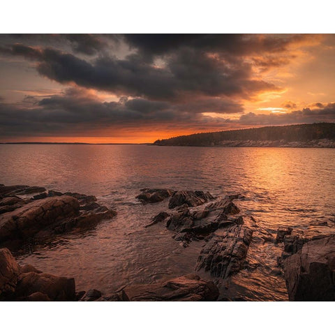 USA-Maine-Acadia National Park Black Modern Wood Framed Art Print by Jaynes Gallery