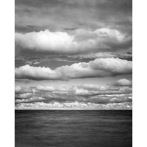 USA-Michigan-Mackinac Island Lake Huron White Modern Wood Framed Art Print by Collins, Ann