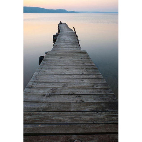 Munising Bay Sunset-Michigan-USA Black Modern Wood Framed Art Print by Miller, Anna