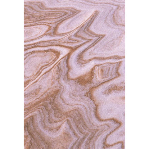 MI, Abstract jagged pattern mix of sand and snow Black Modern Wood Framed Art Print by Carlson, Mark