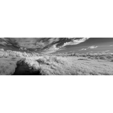 USA-Minnesota-Mississippi River Headwaters region-Mississippi River Black Modern Wood Framed Art Print by Hawkins, Peter