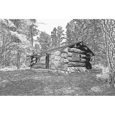 USA-Minnesota-Itasca State Park Black Modern Wood Framed Art Print with Double Matting by Hawkins, Peter