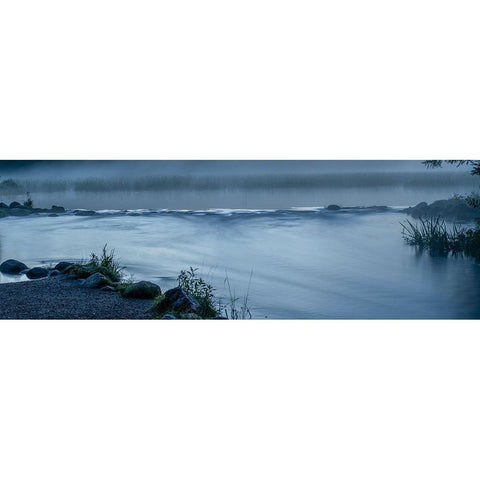 USA-Minnesota-Itasca State Park-Mississippi Headwaters Black Modern Wood Framed Art Print by Hawkins, Peter