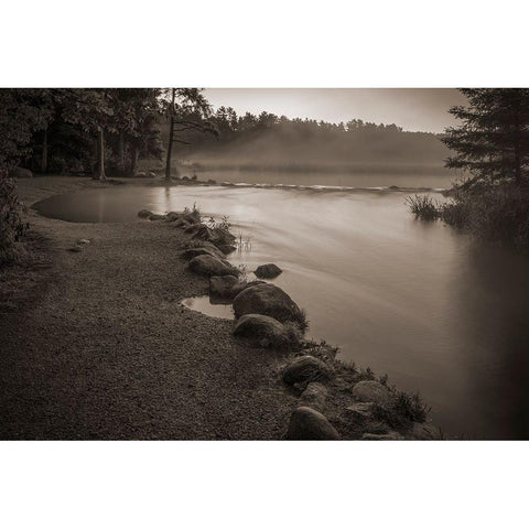 USA-Minnesota-Itasca State Park-Mississippi Headwaters Black Modern Wood Framed Art Print by Hawkins, Peter
