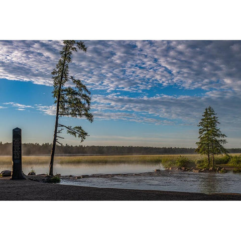USA-Minnesota-Itasca State Park-Mississippi Headwaters White Modern Wood Framed Art Print by Hawkins, Peter