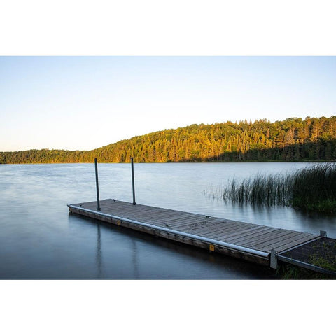 USA-Minnesota-La Salle Lake State Recreation Area boat launch Black Modern Wood Framed Art Print by Hawkins, Peter