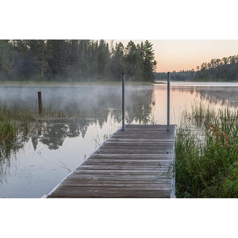 USA-Minnesota-Itasca State Park-Lake Itasca Black Modern Wood Framed Art Print by Hawkins, Peter