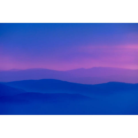 Wildfire smoke and clouds mixing-Stillwater State Forest near Whitefish-Montana-USA Black Modern Wood Framed Art Print by Haney, Chuck