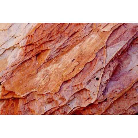 Nevada, Valley of Fire SP Layers of sandstone Black Modern Wood Framed Art Print by Grall, Don