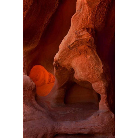Nevada, Valley of Fire SP Eroded sandstone Black Modern Wood Framed Art Print by Grall, Don