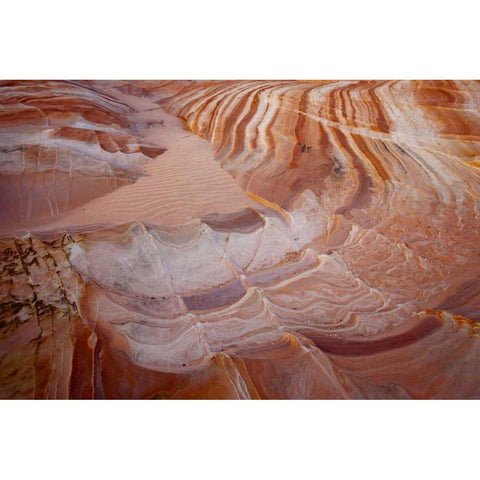 Nevada, Valley of Fire SP Striped sandstone Black Modern Wood Framed Art Print with Double Matting by Grall, Don