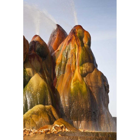 Nevada, Black Rock Desert View of the Fly Geyser Black Modern Wood Framed Art Print by Illg, Cathy and Gordon