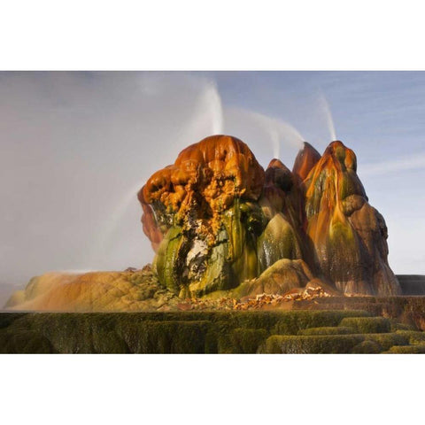 Nevada, Black Rock Desert View of the Fly Geyser Black Modern Wood Framed Art Print by Illg, Cathy and Gordon