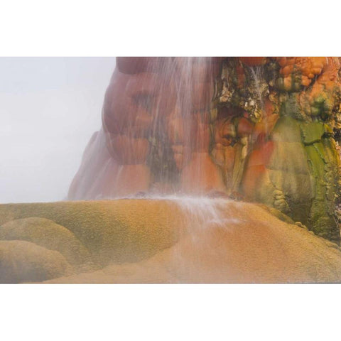 Nevada, Black Rock Desert View of the Fly Geyser White Modern Wood Framed Art Print by Illg, Cathy and Gordon