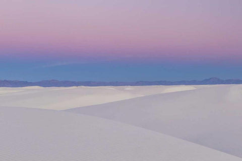 New Mexico, White Sands NM Desert at sunset Black Ornate Wood Framed Art Print with Double Matting by Illg, Cathy and Gordon