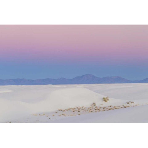 New Mexico, White Sands NM Desert at sunset Black Modern Wood Framed Art Print by Illg, Cathy and Gordon