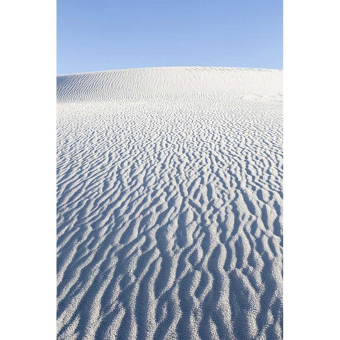 New Mexico, White Sands NM Desert landscape White Modern Wood Framed Art Print by Paulson, Don