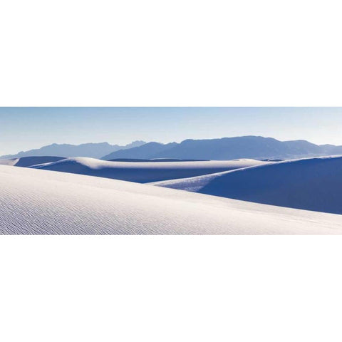New Mexico, White Sands NM Desert landscape Black Modern Wood Framed Art Print by Paulson, Don