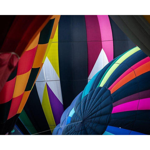 Mass Ascension Albuquerque International Balloon Fiesta-Albuquerque-New Mexico Black Modern Wood Framed Art Print by Pryor, Maresa