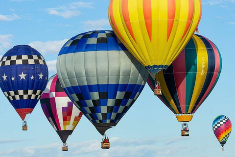Mass Ascension Albuquerque International Balloon Fiesta-Albuquerque-New Mexico Black Ornate Wood Framed Art Print with Double Matting by Pryor, Maresa