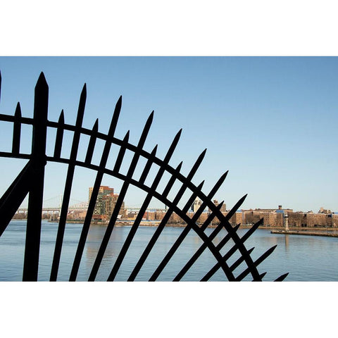 USA-New York City-Manhattan-Upper East Side Black Modern Wood Framed Art Print by Jones, Allison