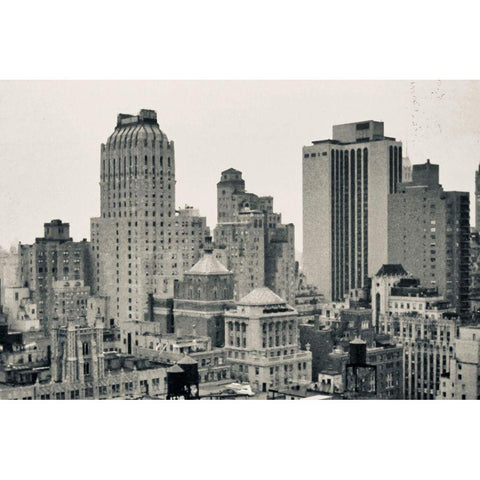 NY-New York-skyline Black Modern Wood Framed Art Print by Molinari, Michele