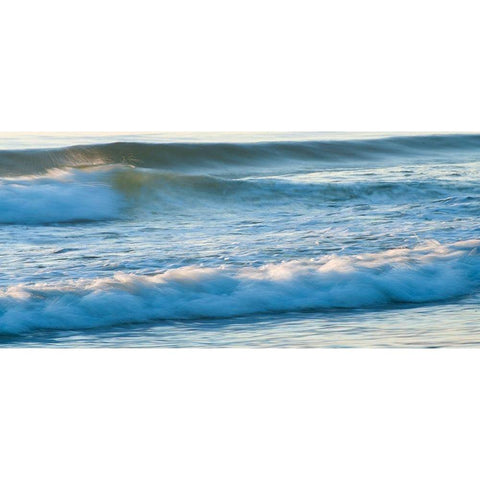 Moving Water-Abstract White Modern Wood Framed Art Print by Theodore, George