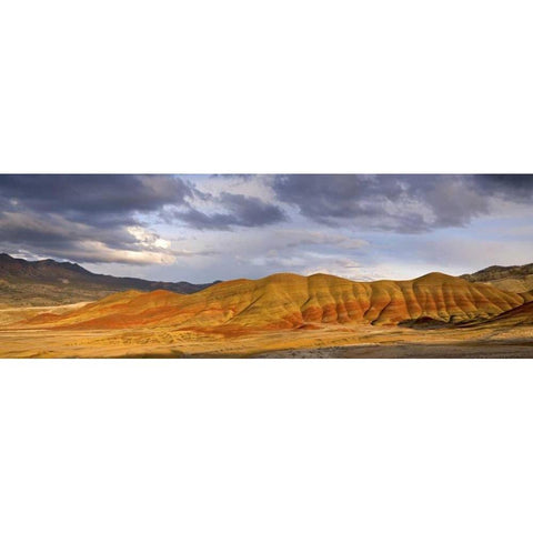 OR, John Day Fossil Beds NM Painted Hills Black Modern Wood Framed Art Print with Double Matting by Paulson, Don