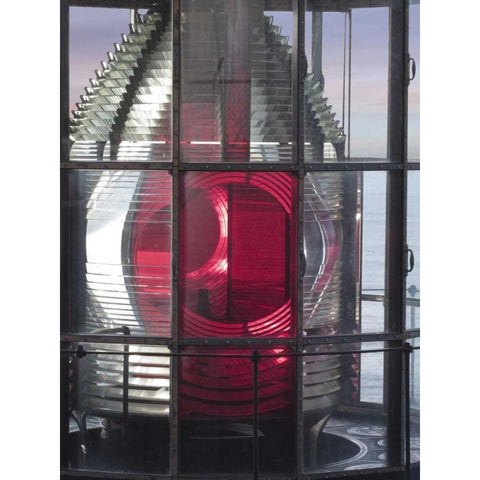 Oregon Cape Meares Lighthouse signal light  Black Modern Wood Framed Art Print by Paulson, Don
