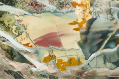 Oregon, Owyhee River Valley Morrisonite Jasper Black Ornate Wood Framed Art Print with Double Matting by Kirkland, Dennis