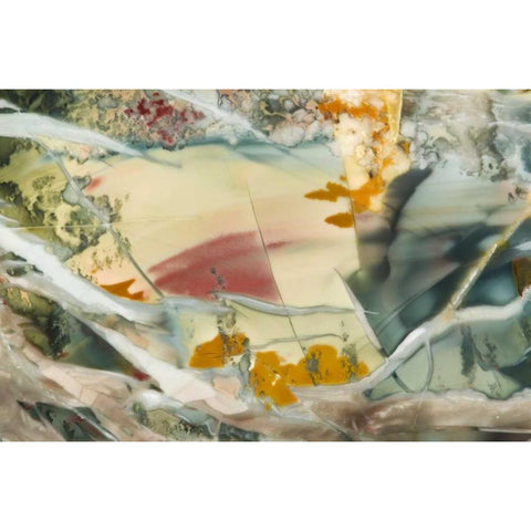 Oregon, Owyhee River Valley Morrisonite Jasper Black Modern Wood Framed Art Print with Double Matting by Kirkland, Dennis