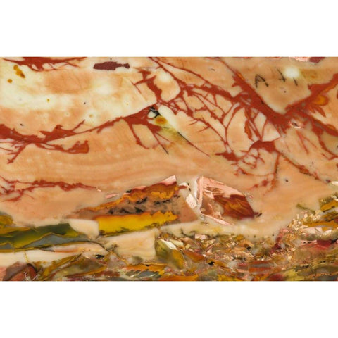 Oregon, Owyhee River Valley Morrisonite Jasper White Modern Wood Framed Art Print by Kirkland, Dennis