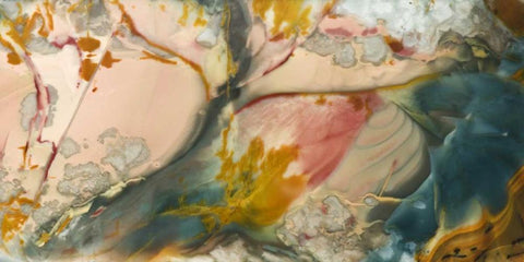 Oregon, Owyhee River Valley Morrisonite Jasper White Modern Wood Framed Art Print with Double Matting by Kirkland, Dennis