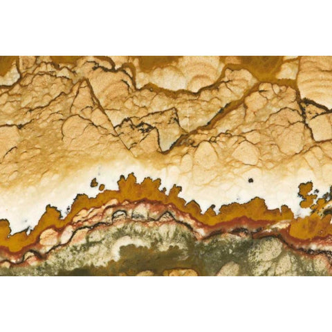 Oregon, Rocky Butte Picture jasper stone Black Modern Wood Framed Art Print with Double Matting by Kirkland, Dennis