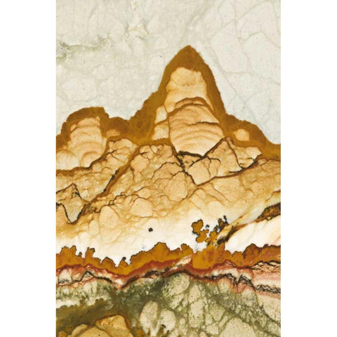 Oregon, Rocky Butte Picture jasper stone Black Modern Wood Framed Art Print by Kirkland, Dennis