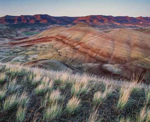 Painted Hills at John Day Fossil Beds National Monument-Oregon Black Ornate Wood Framed Art Print with Double Matting by Garber, Howie
