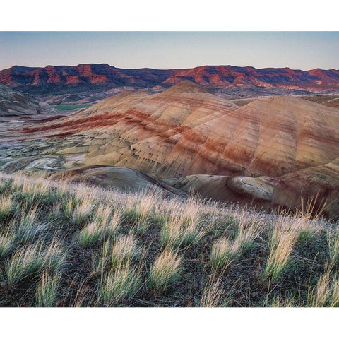 Painted Hills at John Day Fossil Beds National Monument-Oregon Black Modern Wood Framed Art Print with Double Matting by Garber, Howie