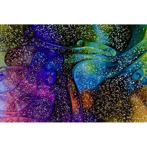 USA, Pennsylvania, Erie Oil abstract Black Modern Wood Framed Art Print by Anon, Ellen